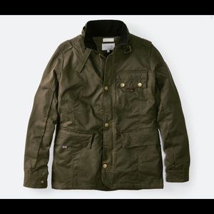 Paragrine bexley waxed olive jacket